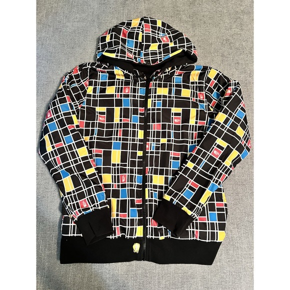 The North Face Hooded Jacket Women's L Full Zip Reversible Multicolor Colorblock - Picture 1 of 12